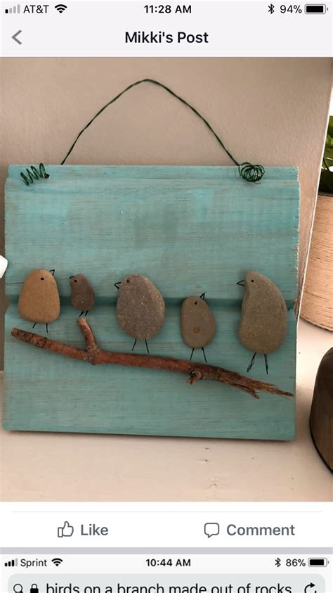 pin  sue verbaan  birds crafts bird crafts crafts rock art