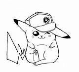 Pikachu Coloring sketch template