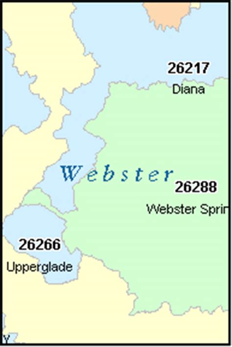 webster county west virginia digital zip code map