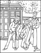 Coloring Doctor Who Pages Printable Rose Tardis Color Sheets Kids Print Tyler Book Colouring Dr Jack Adult Characters Deviantart Coloriage sketch template