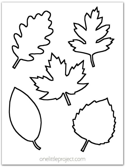printable fall leaf template pages    fall