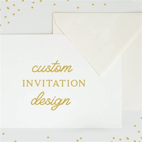 custom invitation design  etsy