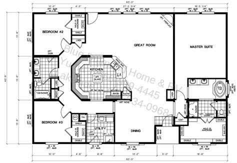 triple wide manufactured home floor plans lock   standardized triple wide