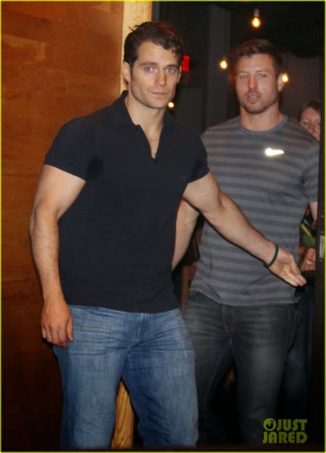 henry cavill news sexy in black fans run into henry out