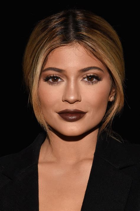 see kylie jenner wearing all 3 shades of her lip kit it s launching