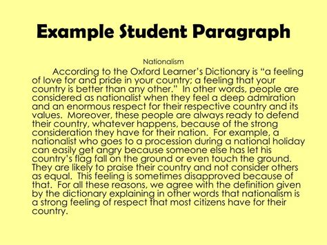 definition paragraphs powerpoint    id