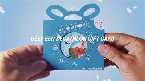 geef een decathlon gift card geef de keuze nl  youtube