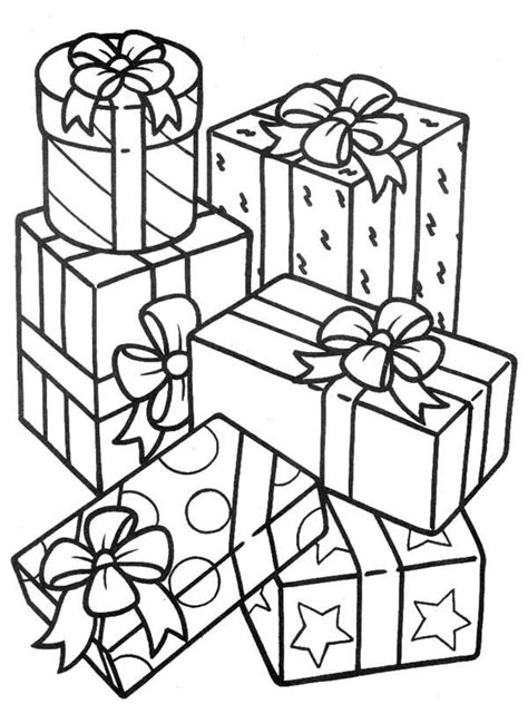 stack  gifts coloring page coloring sky