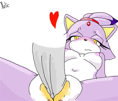 rule 34 anthro blaze the cat blush breasts cat color feline female fur furry hedgehog