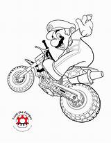 Coloring Mario Pages Kart Popular Super Drawings sketch template