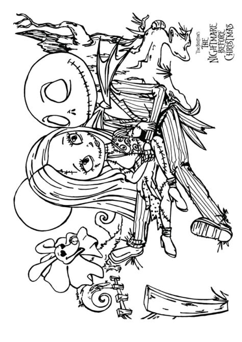 nightmare  christmas coloring pages books