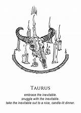 Musterni Illustrates Taurus Horoscopes Shitty sketch template