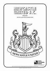 Pages Logo Newcastle Coloring Cool United Clubs Logos Soccer Everton sketch template