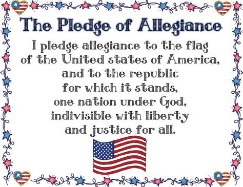 pledge  allegiance printable printable word searches