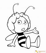 Coloring Maya Bee Pages Movie sketch template