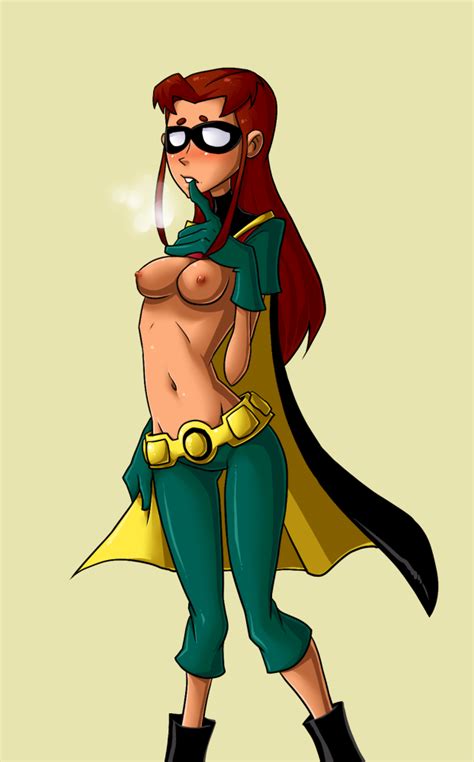 starfire dressed as robin comic book heroes and villains