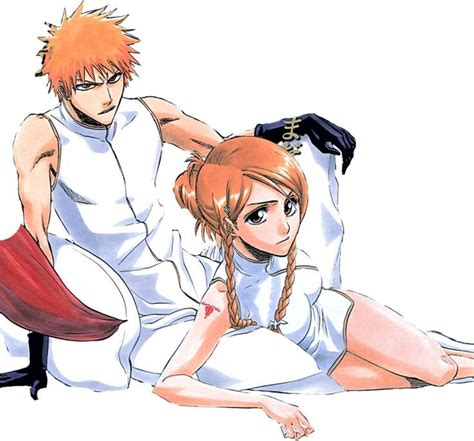 Ichigo Kurosaki Orihime Inoue Bleach Bleach Anime Art Bleach Anime