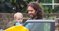 Image result for Russell Brand and wife and Kids. Size: 196 x 104. Source: okmagazine.com