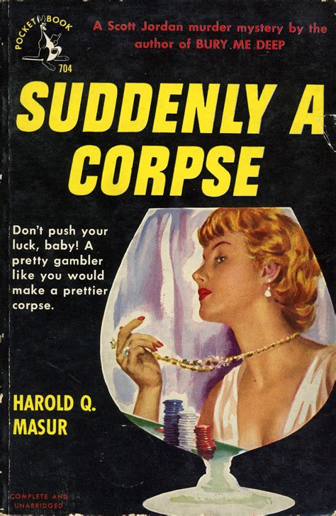 suddenly a corpse 1950 pulp covers