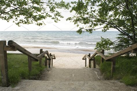 beach steps high quality nature stock  creative market