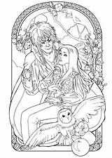 Labyrinth Coloring Pages Adult Book Deviantart Movie Labyrinthe Disney Jareth Drawings Sheets Colouring Bowie David Sarah Drawing King Ludo Books sketch template