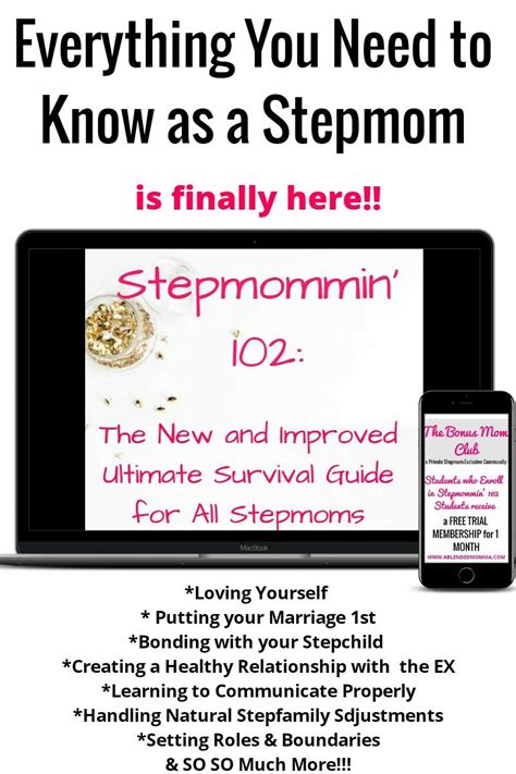 the survival guide containing everything you need to know as a stepmom