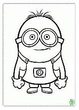 Coloring Minions Dinokids sketch template