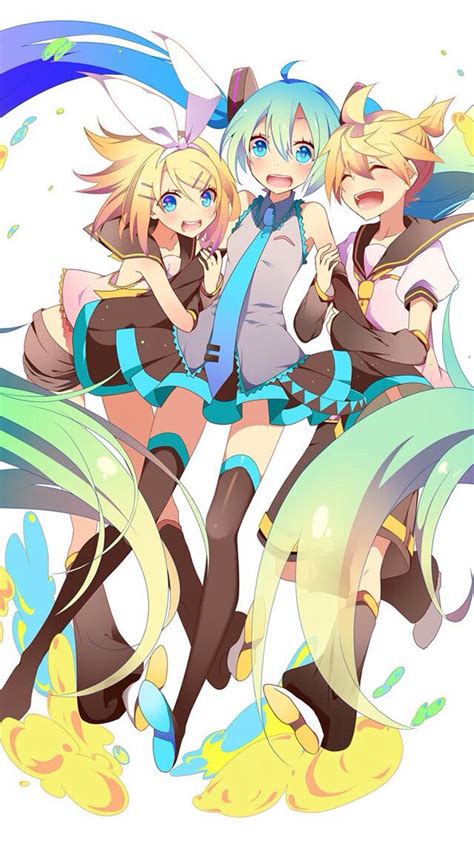 Rin Miku And Len Vocaloid Hatsune Miku Anime Vocaloid