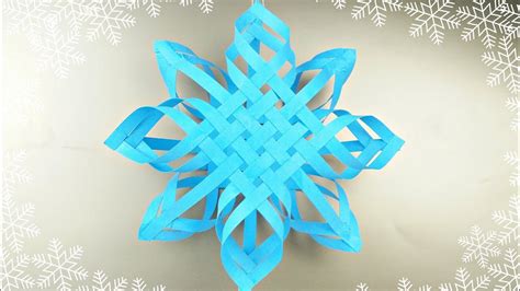 Modular 3d Origami Snowflake Frozen Easy Star Paper Tutorial Christmas