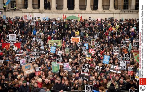 stop trident thousands attend cnd protest in london as