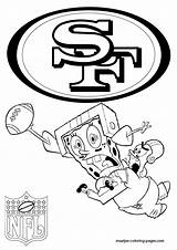 Coloring Pages 49ers Francisco San Nfl Maatjes Spongebob Giants Print Printable Football Bears Chicago Playing Patriots Kids Winx Patrick Color sketch template