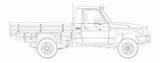 Utes Landcruiser sketch template