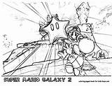 Mario Coloring Pages Super Galaxy Printables Wii Nintendi Template sketch template