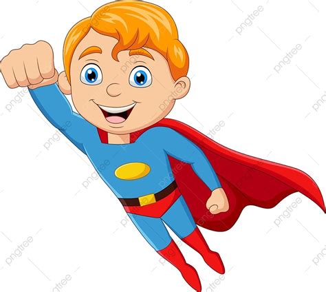 flying superheroes clipart vector cartoon superhero boy flying