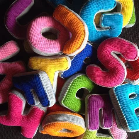 letters   alphabet  crochet pattern etsy