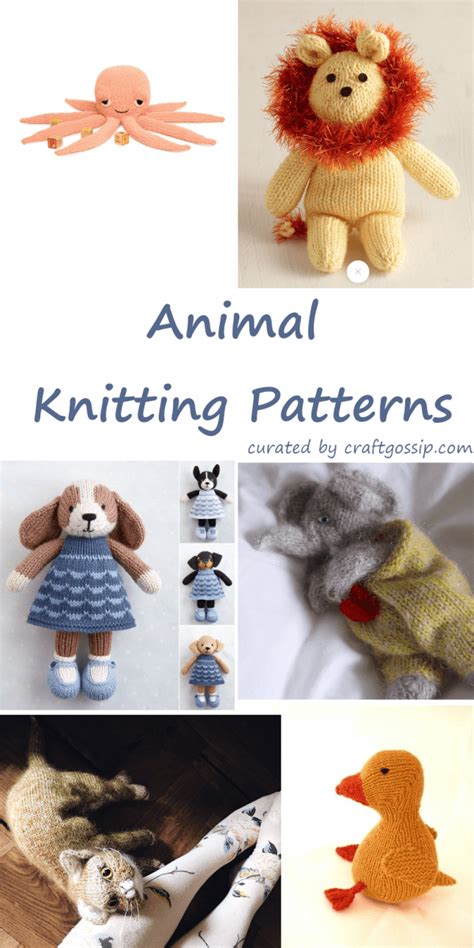 sweet animal knitting patterns knitting