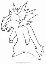 Typhlosion Coloring Pages Getcolorings Printable Color Getdrawings sketch template