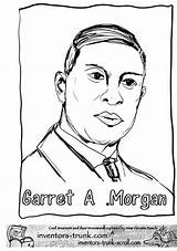 Coloring Morgan Pages Traffic History Light Garrett Garret Inventor African Sheets Inventors Famous Month American Kids Colouring Americans Visit Choose sketch template