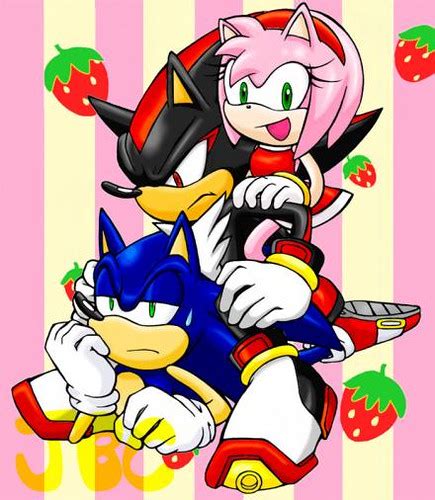 Sonic Amy Rose And Shadow How Cute Are They Flickr