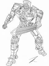 Rim Gipsy Exede Titanes Pacifico Dibujos Transformers Jaeger Monstruos sketch template