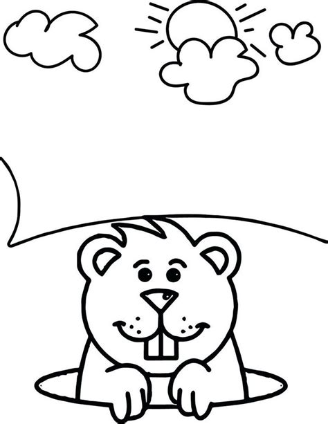 fun groundhog coloring pages     coloring pages