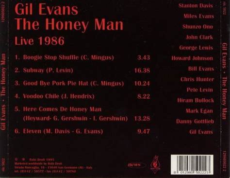 Gil Evans The Honey Man 1986 Cd Rip
