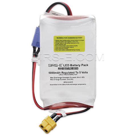 led battery pack  mah  regulated