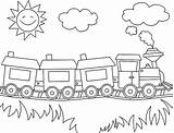 Train Coloring Pages Sunny Kids Toy Trains Steam Printable Drawing Simple Cartoon Freight Color Coal Car Revolution Industrial Outline Print sketch template