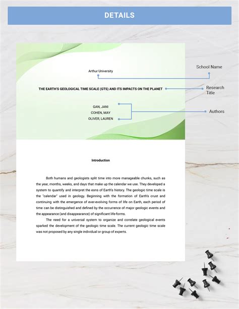 college research paper template google docs word templatenet