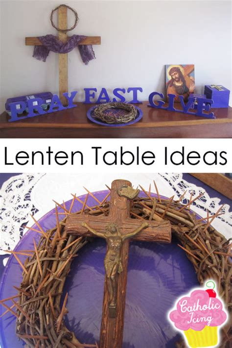 set   lent table lent home altar ideas   home altar home altar catholic crafts