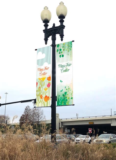 pole banners  single set  height lush banners