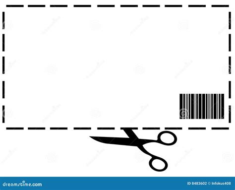 blank coupon stock photography image