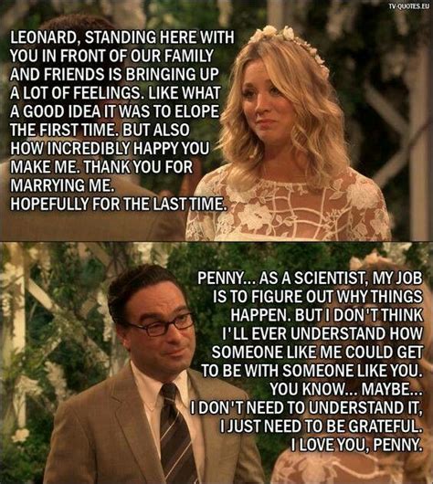 penny and leonard s wedding vows big bang theory memes big bang theory