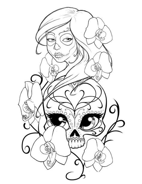 skull printable coloring pages coloring home